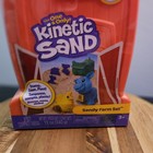 Kinetic Sand  Sandy Farm Set With 12oz Play Sand  6 Tools   Molds  Reusable Barn