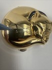 Vntg  Estee Lauder Cat Napping Compact W  Mirrior Gold