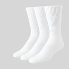 100  Cotton Crew Socks  Pack Of 3-12