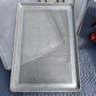 Lot Of 10 Commercial Grade Aluminum Perforated Full Size Baking Sheet Pans 18x26