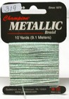 Gudebrod Fly Tying Material Herl Round Metallic Braid Pearl Apx 8 Yards  319