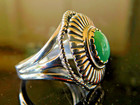 American West By Carolyn Pollack Turquoise Sterling Silver Ring Size 8