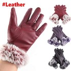 Gloves Women s Suede   Leather Winter Warm Driving Soft Lining Thermal Gloves Us