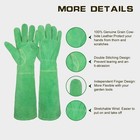 Handlandy Ladies Leather Gardening Gloves  Thorn Proof Long Garden Gloves