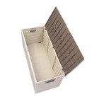 75 Gal Outdoor Garden Plastic Storage Deck Box  Brown  Uv Protected  Free Ship