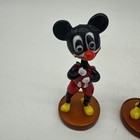 Vintage De Carlini Blown Glass Mickey And Minnie Figurines Approx 4  Tall