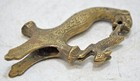 Antique Brass Lion Head Shaped Sword Hilt Handle Original Old Hand Carved