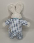 Dan Dee Collectors Choice Plush Blue Check Bunny Rabbit Toy Sings Jesus Loves Me
