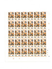 1969 Fiji Scott 273 40c Key To Set Mint Mnh Full Sheet Of 60