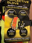 Pugs Glove Heavy Duty Work Gloves Safety Reflective Hi-vis Hi Viz Size  Large L