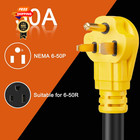 Suplevel Nema 6-50p Male To Tt-30r Ac Power Adapter Cord  Stw 1 Ft  Yellow 