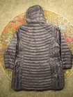 Women s 2x Lightweight Down Puffer Coat Parka Gray Removable Hood Packable New