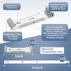 25 Sets 5  Aluminum Roof Gutter Hanger With Straps For Fixing Without Eaves  Ide