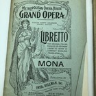 Grand Opera Librettos Program Lot 5 - Mona  Carmen  Lake  La Tosca  Rigoletto