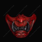 Samurai Oni Airsoft Mask Paintball Motorcycle Halloween Costume Cosplay Kk31