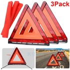 Warning Triangles  Safety Triangles Dot Approved  3 Pack  Reflective Triangles