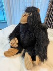 Hansa Rare Sitting Chimpanzee Plush Toy  Adorable Monkey  Used  25cm