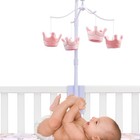 Lambs   Ivy Disney Princesses Pink Crown Musical Baby Crib Mobile Soother Toy