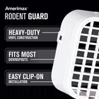 3 In  X 4 In  White Vinyl Rodent Guard