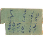 Eric Clapton Concert Ticket Stub Ny 7 13 74 Madison Square Garden 461 Ocean Blvd