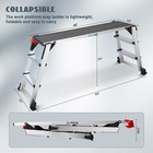 Working Platform Ladder Aluminum With Red Safety Lock 330 Lbs For Outdoor indoor