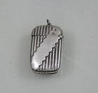 Rare Antique American Coin Silver Match Safe   Vesta Case Sterling 19th Century