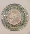 Vintage Mgm Grand Hotel Casino Glass Ashtray Clear Lion Logo Las Vegas  p16