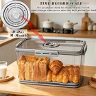 Honbuty Bread Box Boxes For Kitchen Counter Small  Grey-small