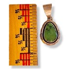 Vintage Native American Southwestern Green Turquoise Signed Db Pendant