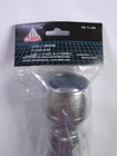 Vintage New 1980 s Cobra Chrome Metal Flashlight 8 Inch 2 Cell D Battery Ribbed 