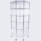 6 Tier Heavy Duty Wire Steel Corner Shelf Garage Corner Storage Shelving Rack