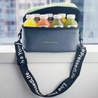 Pressed Juicery Neoprene Zip Crossbody Cooler Lunch Bag