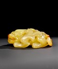 Chinese Hetian Jade Bixie Mythical Beast Chimera Han Dynasty 206 B c -220a d 