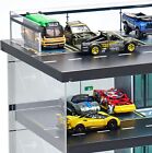 Display Case For Hot Wheels Garage With Led Light And Acylic Cover 1 64 Scale Di