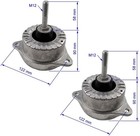2pcs Left   Right Manual Transmission Mount Mounts Set Compatible With Porsche