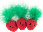 Interactive 3-pack Catnip Cat Toys     Feathered Crinkle Teething Fun For Kittens
