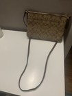 Coach Signature East West Pop Up Crossbody Bag In Khaki brown  Brand New 