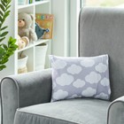 Toddler Pillow With Removable Washable Cover Soft Cloud Design Baby Nursery Bed