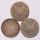 1878 Morgan Silver Dollar 7tf Rev Of 78 3-coin Lot