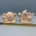 Ceramic Bisque Pumpkins With Scarecrow And Tombstone And Ghost Ready To Paint