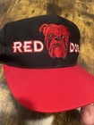 Vintage Red Dog Beer Bulldog Pitbull Embroidered Snapback Hat Cap Robert Hersch
