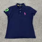 Polo Ralph Lauren Golf Polo Shirt Girls Medium Navy Big Pony 3 Tailored Fit