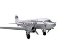 Flight Miniatures Continental Dc-3 1 100 Scale Model Airplane 