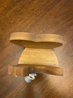 Cute Vintage Wooden Chicken Ribbon Bow Napkin Letter Holder Cottagecore Country