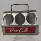 Vintage Aluminum 6 Bottle Coke Coca-cola Carton Carrier