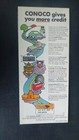 1971 California Road Map Conoco  Oil  Gas