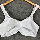 40b Playtex 18 Hour Seamless Wirefree Bra Back Side Smoothing Cool Dri White