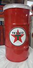 Texaco Star 40s 50s 60s Vintage Gas Station Style 16 Gallon  Steel Trash Can Red