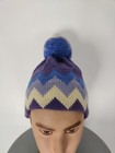 Vintage Panhandle Kids Wool Beanie Purple Pom Pom Winter One Size