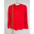 Reebok Neon Red Long Sleeve Hooded Training Top Athletic Running Shirt Sz S